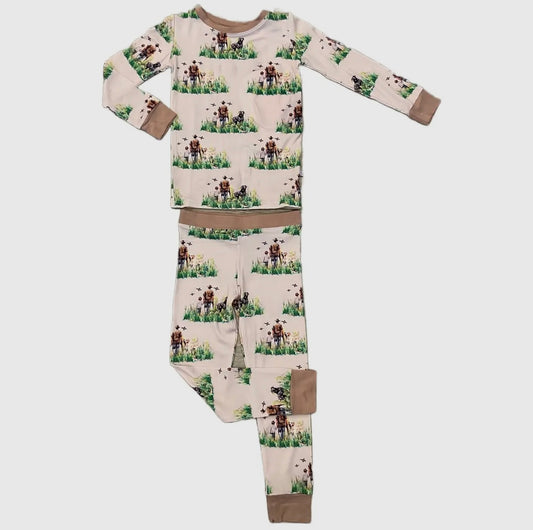 Hunting 2 Piece Bamboo Pajamas